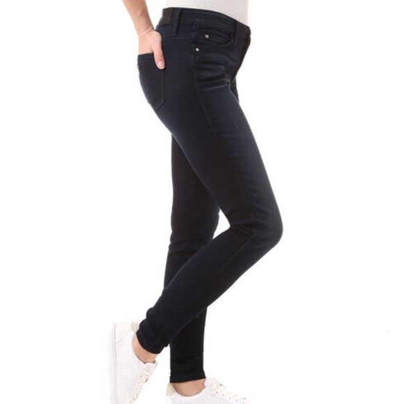 Guess Curve X Dark Wash Mid Rise Skinny Jeans - Picture 10 of 16